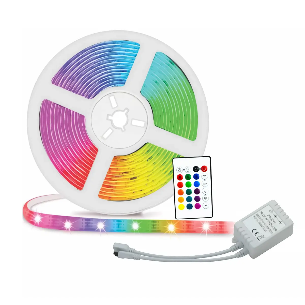 RGB LED strip with remote