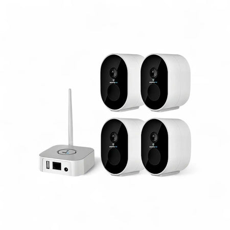 Gentech Smart Wi-Fi Wireless Rechargeable 4-Camera System