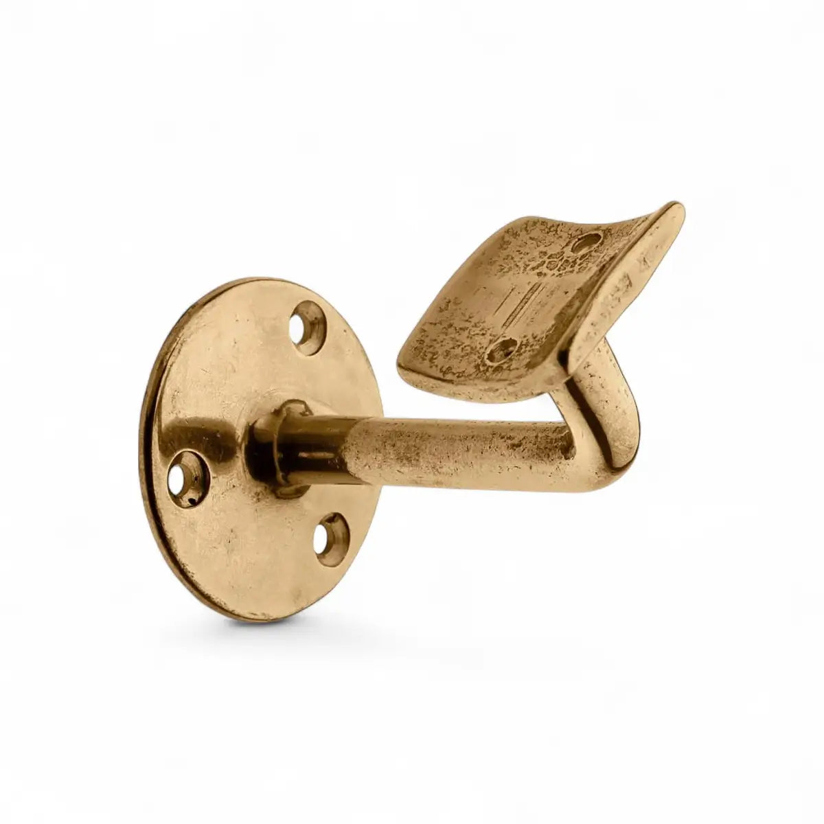 Brass Cranked Hand Rail Bracket (Single)