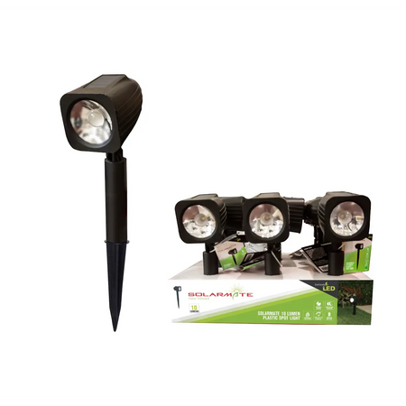 Plastic solar spot light