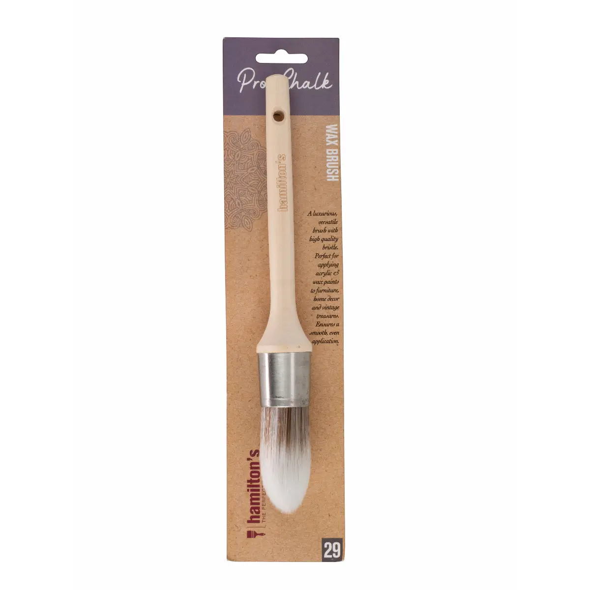 Chalk wax paint brush