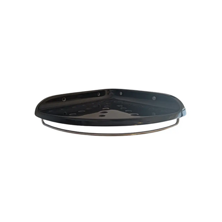 Black corner shower shelf