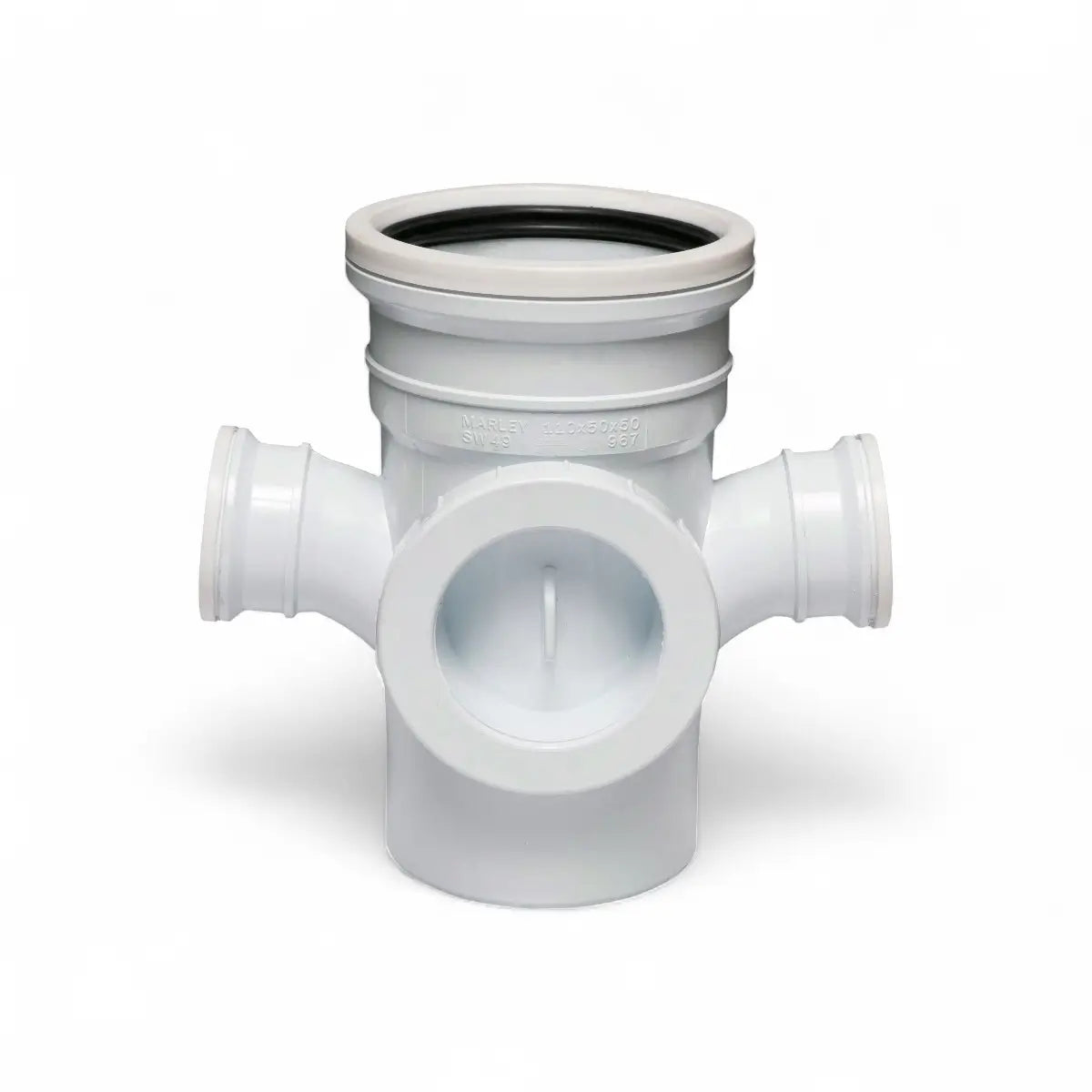 110mm X 50mm Soil/Vent Double Reducing Junction With Inspection Eye