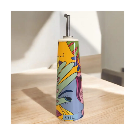 Ceramic olive oil bottle dispenser