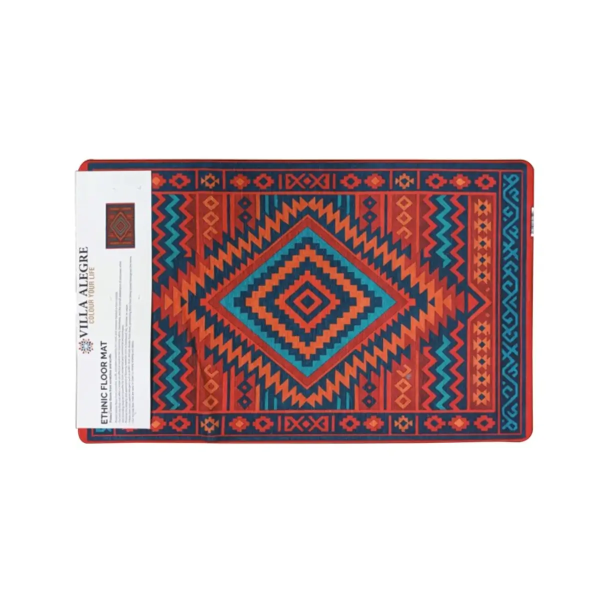 Ethnic pattern floor mat