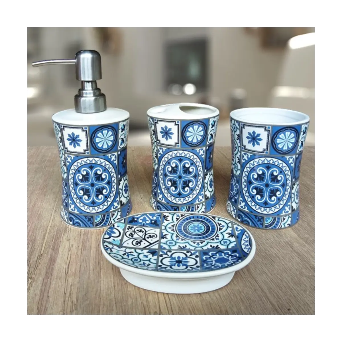 4 piece bathroom accessory set