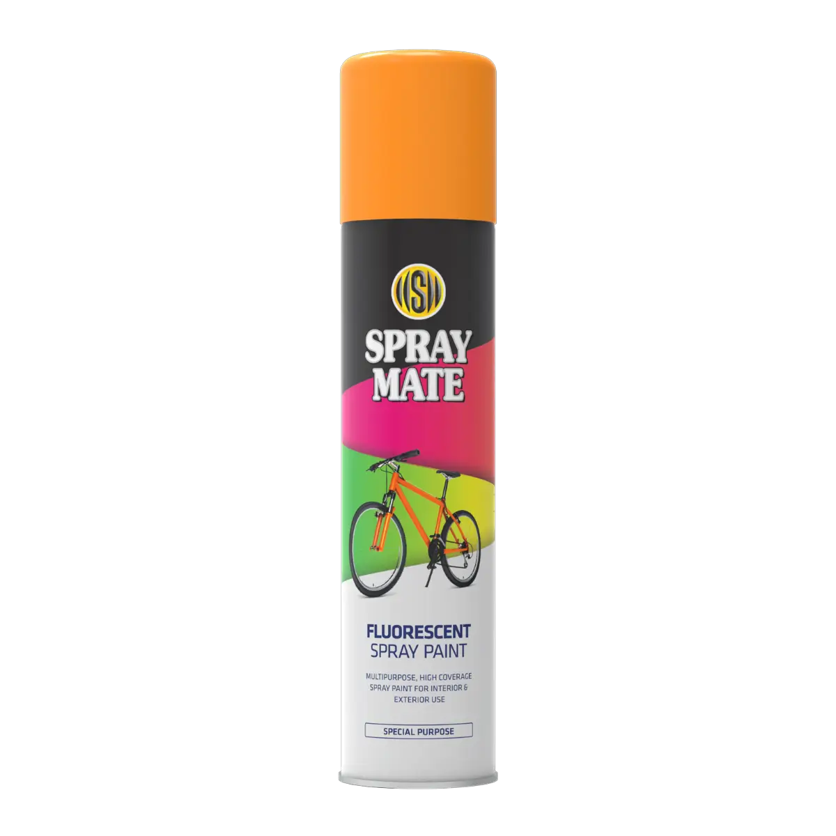 Fluorescent blue spray paint