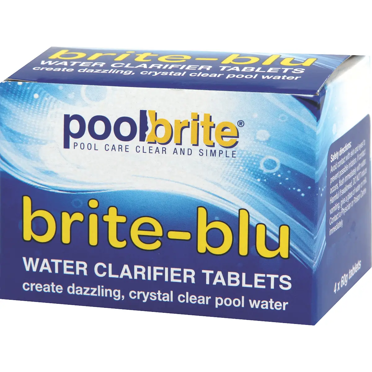 Pool clarifier tablets container