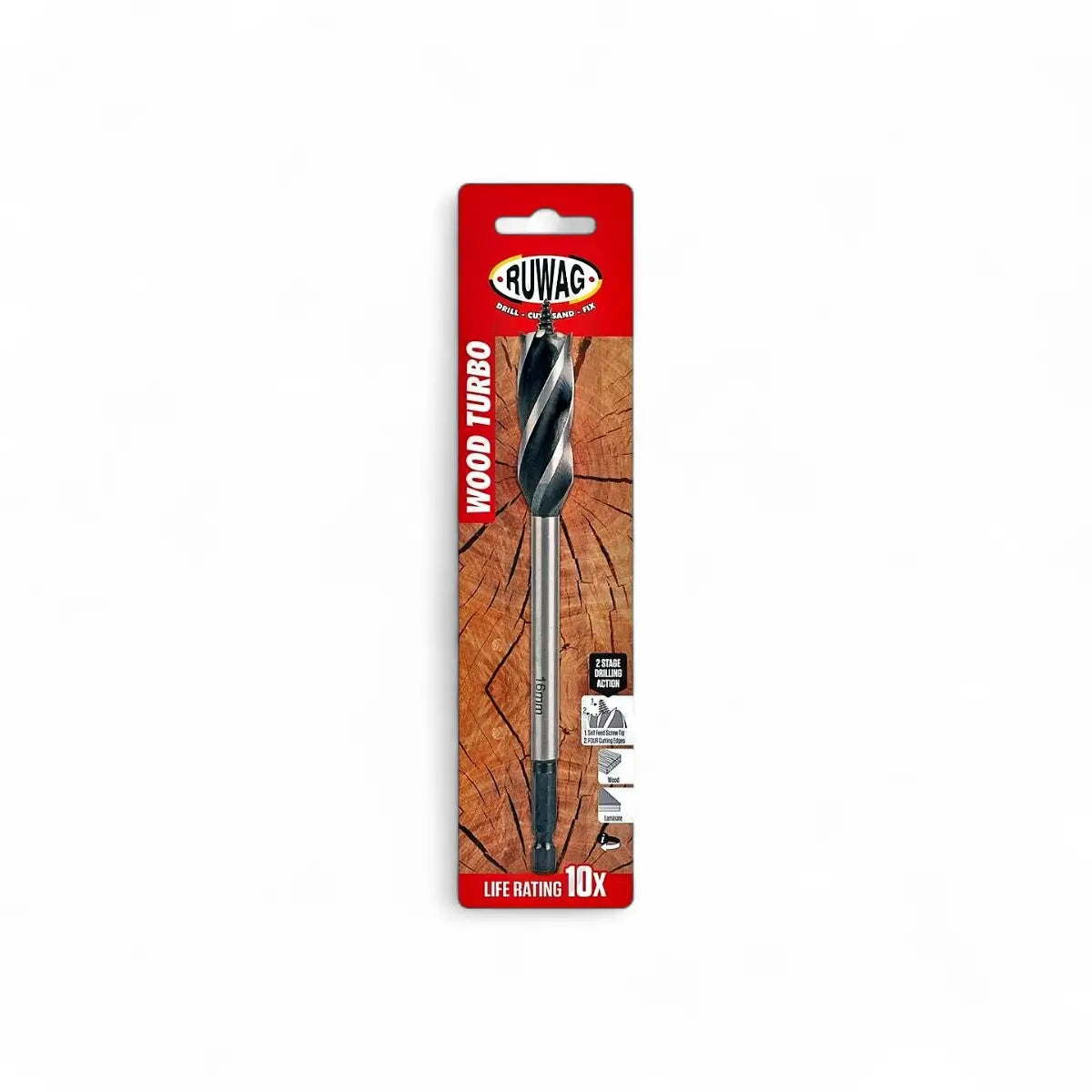 Turbo Wood Drill Bit (Carded)