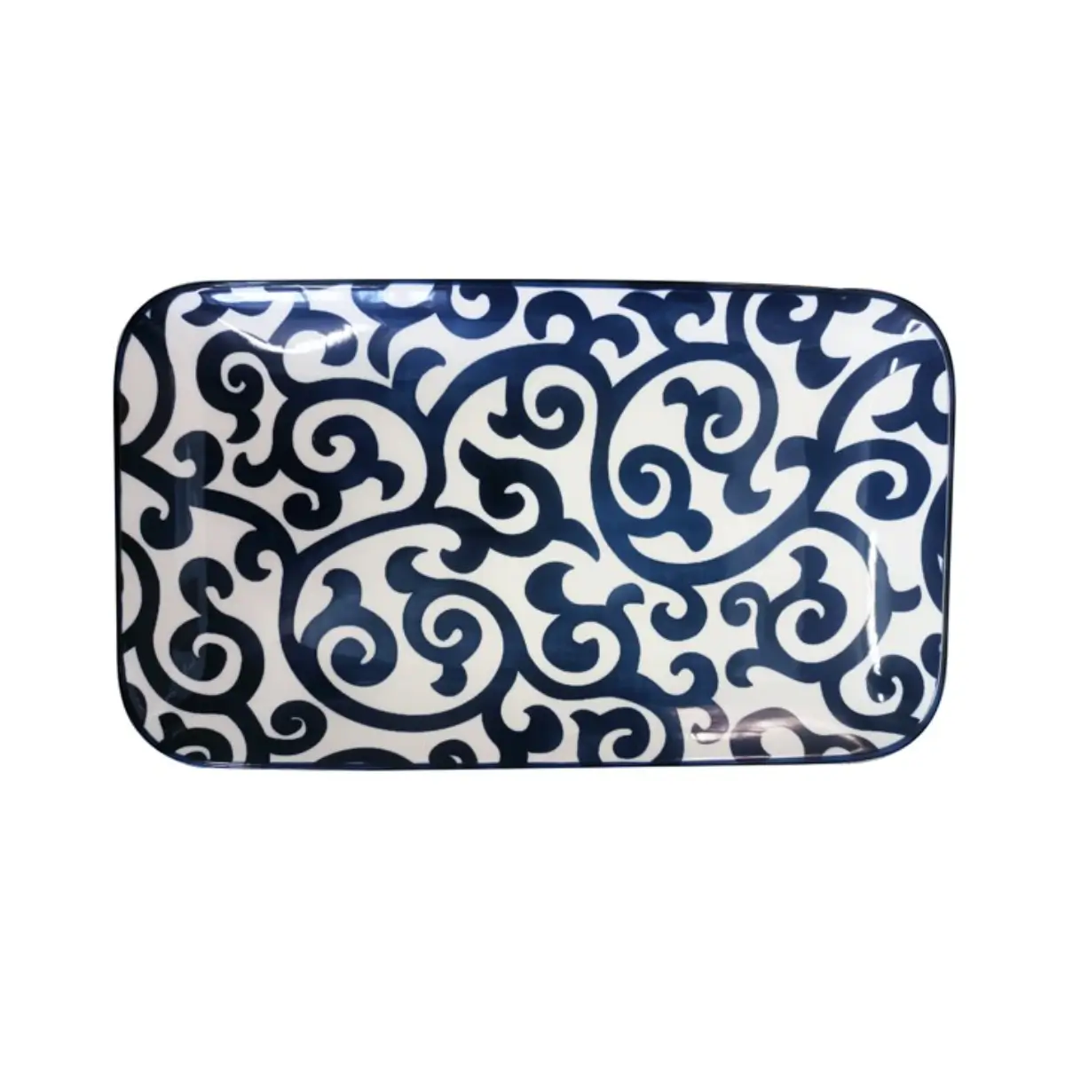 Ceramic rectangular serving platter