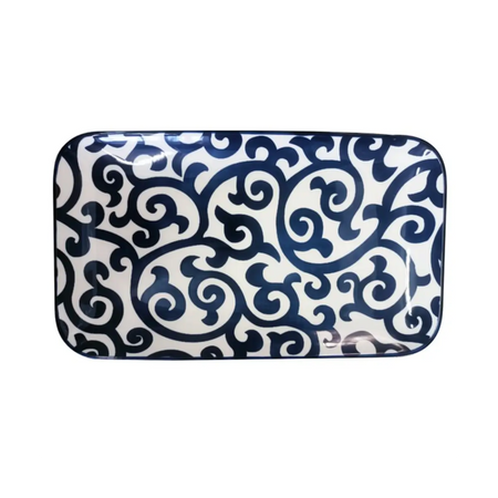Ceramic rectangular serving platter