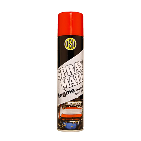 Red engine enamel spray paint