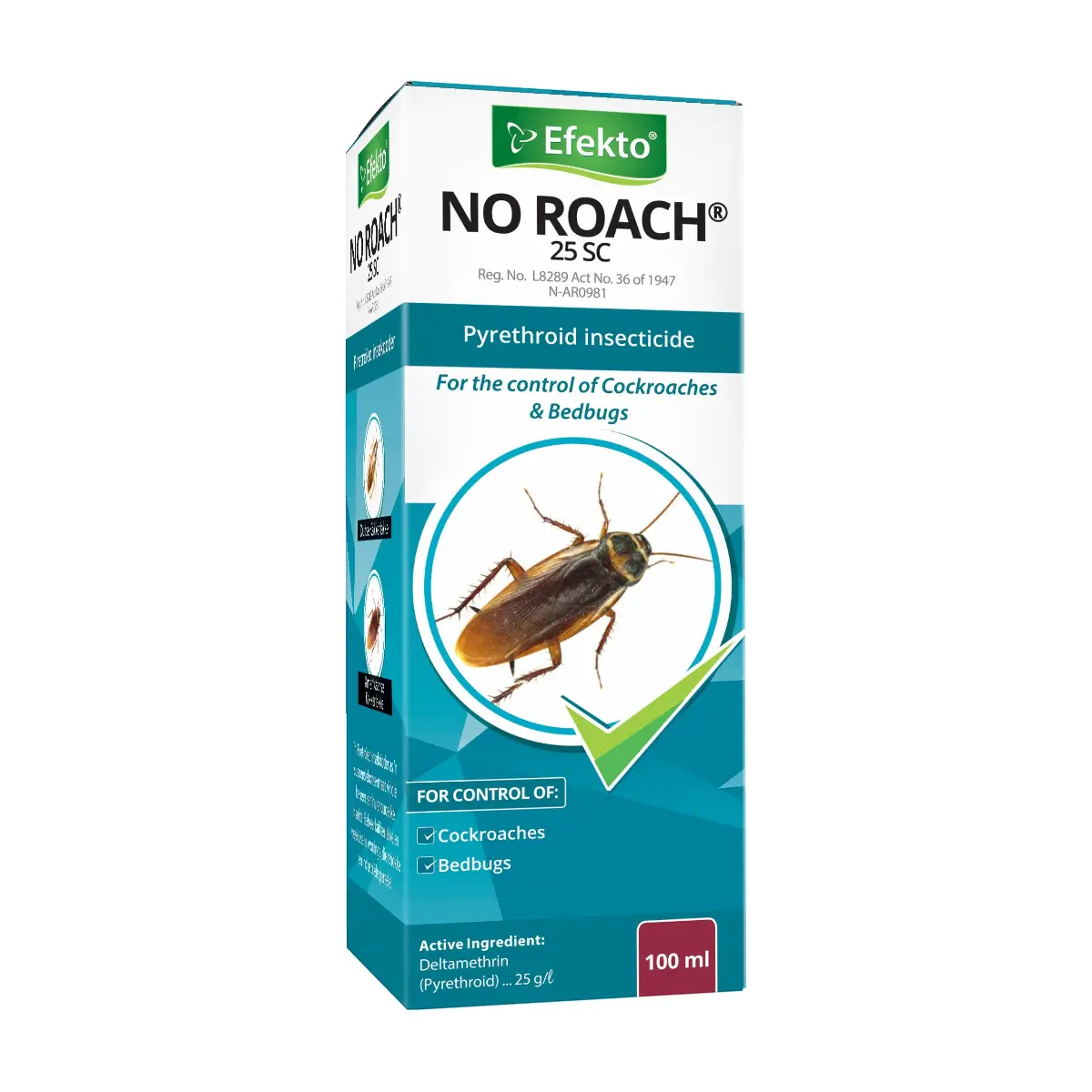 Roach control insecticide bottle