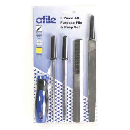 Five piece blister file set