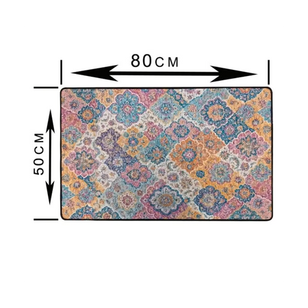 Ethnic pattern floor mat