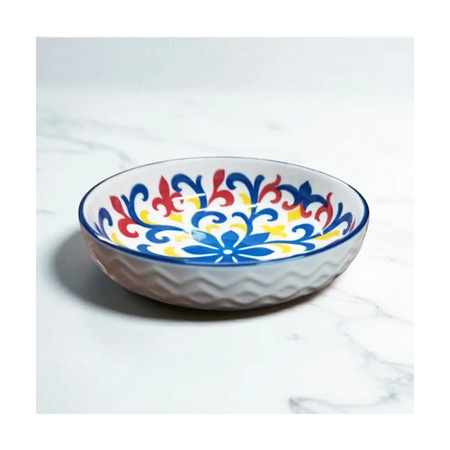 Embossed ceramic dish 12cm