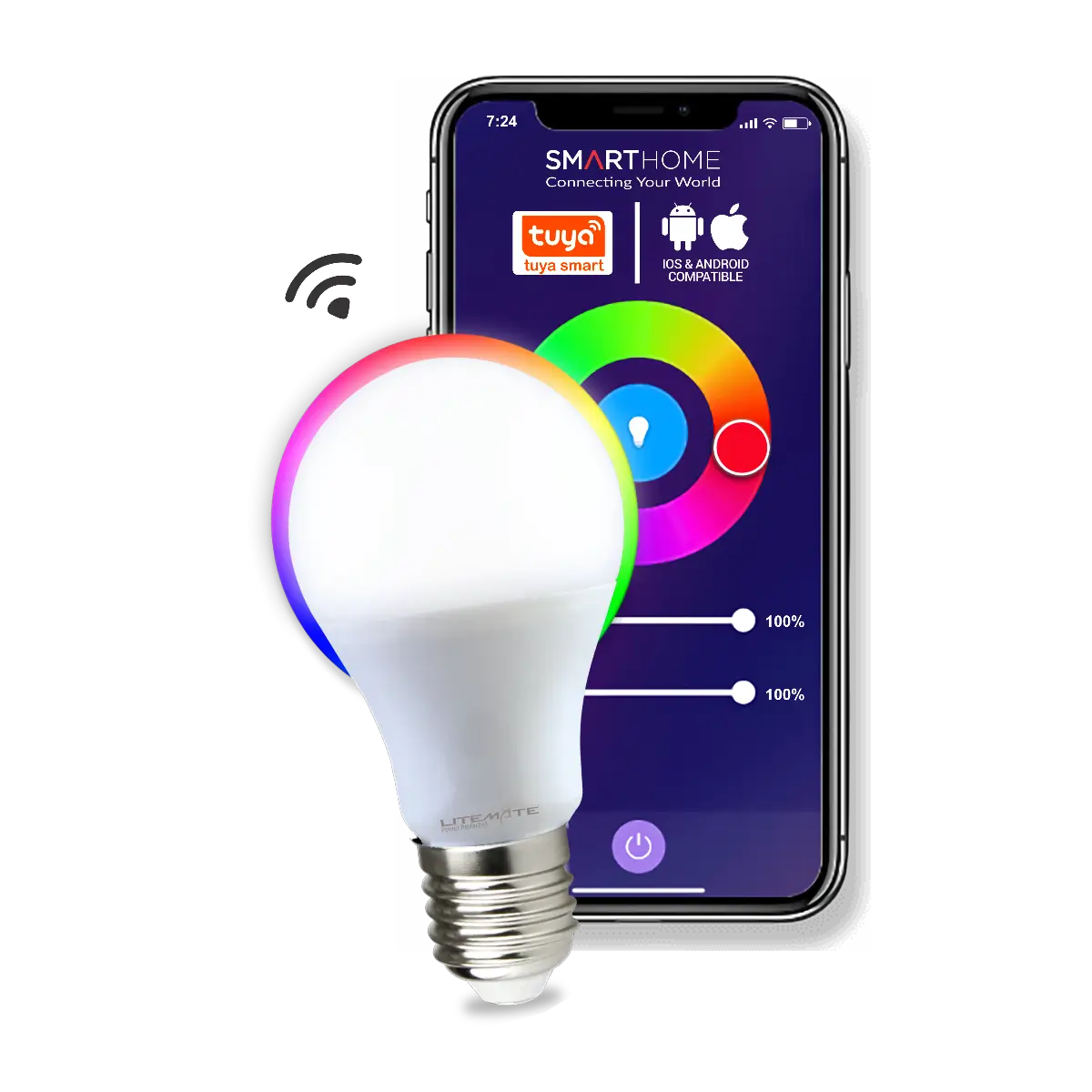 Smart WiFi LED bulb E27
