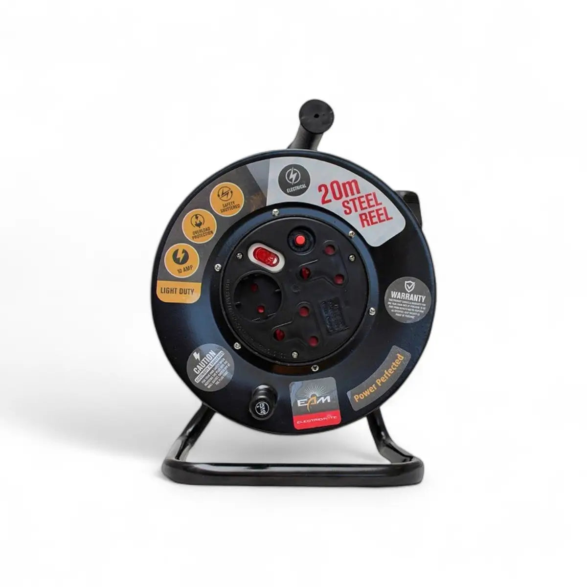 Gentech 10 Amp Steel Frame Extension Reel (20M)