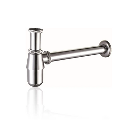Chrome oval bottle trap