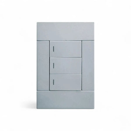 Major Tech One-Way 100x50mm Wt 250V Light Switch Three Lever