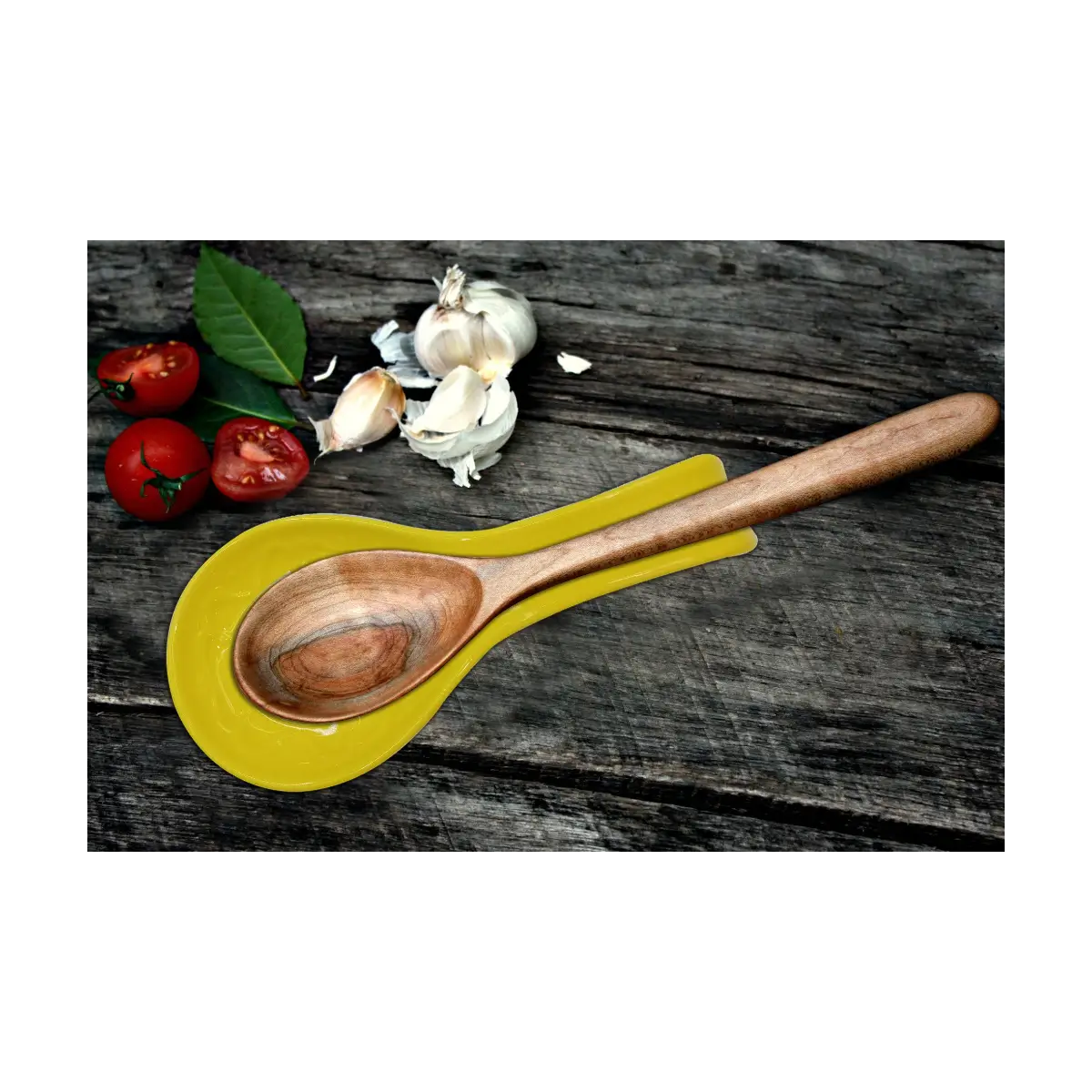 Ceramic spoon rest dish