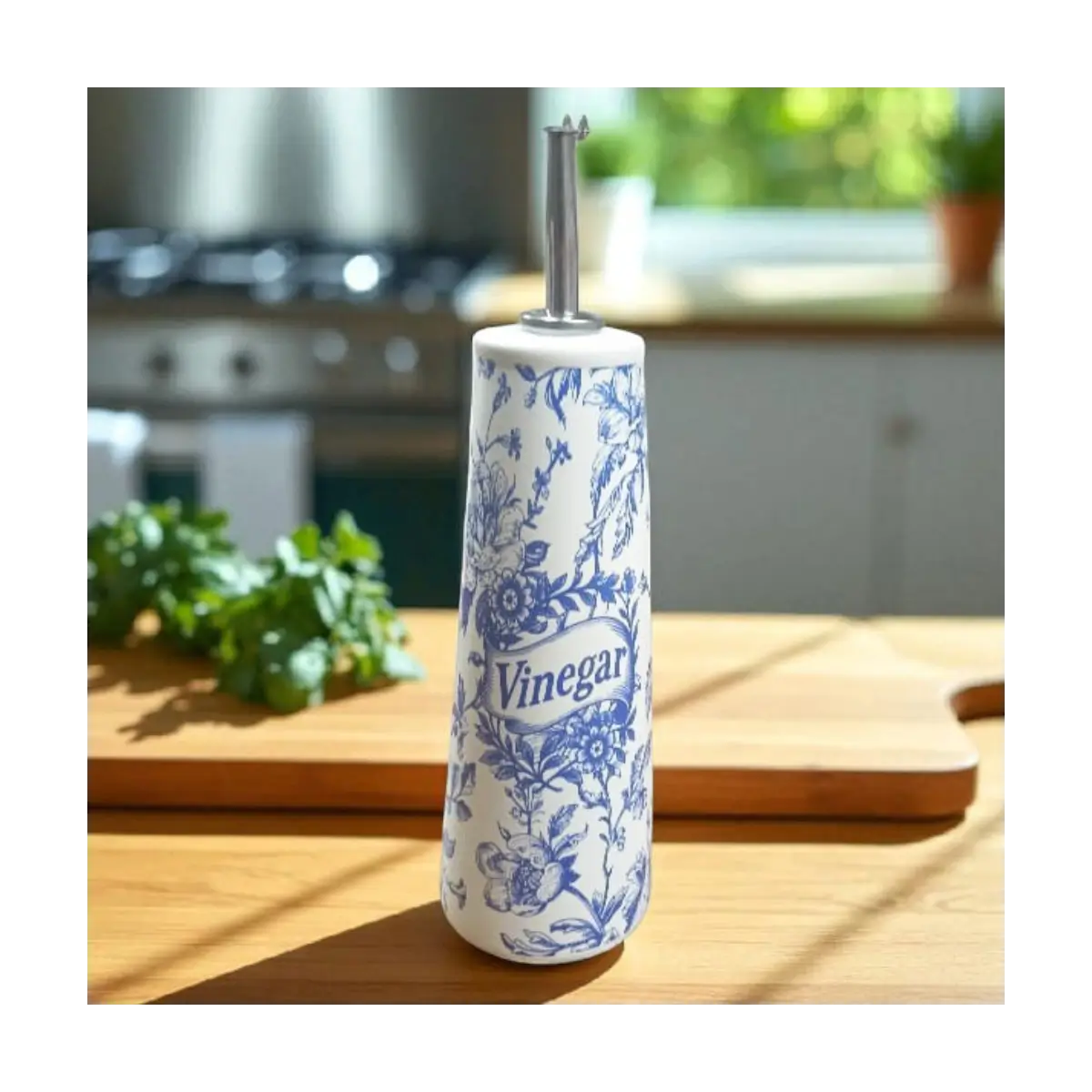 Ceramic vinegar dispenser bottle