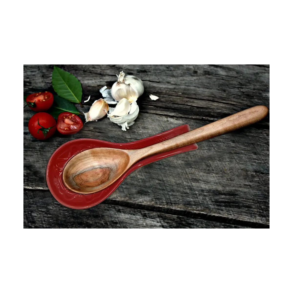 Ceramic spoon rest dish
