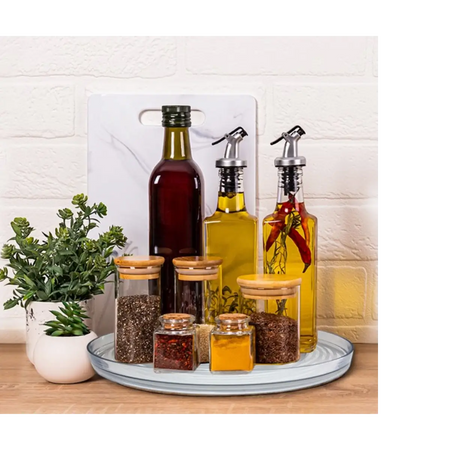 Lazy susan kitchen organizer