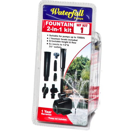 Waterfall fountain pump kit