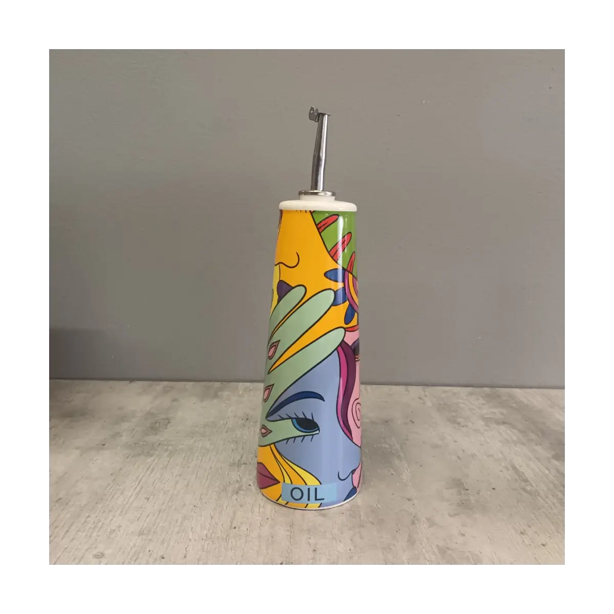 Ceramic olive oil dispenser