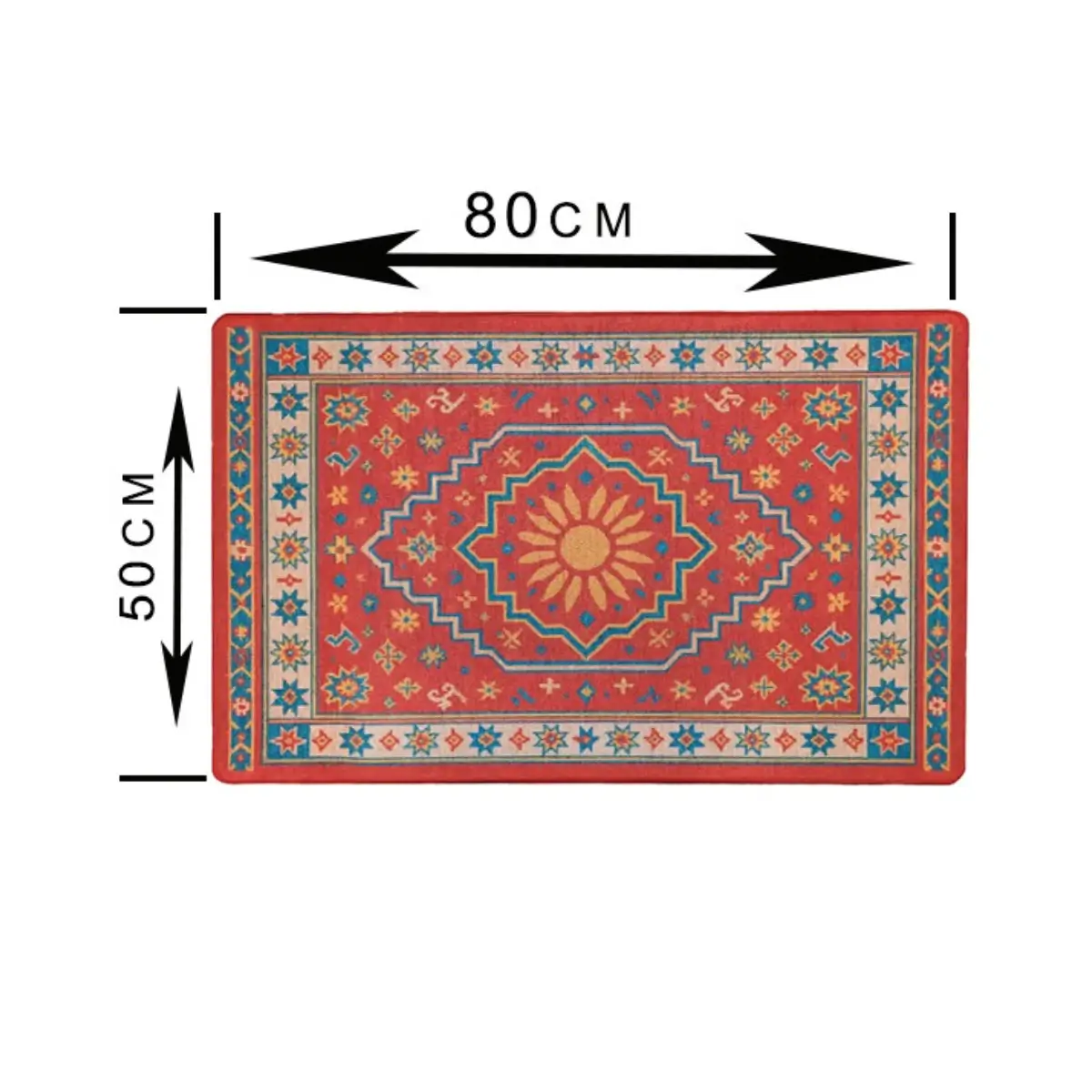 Ethnic pattern floor mat