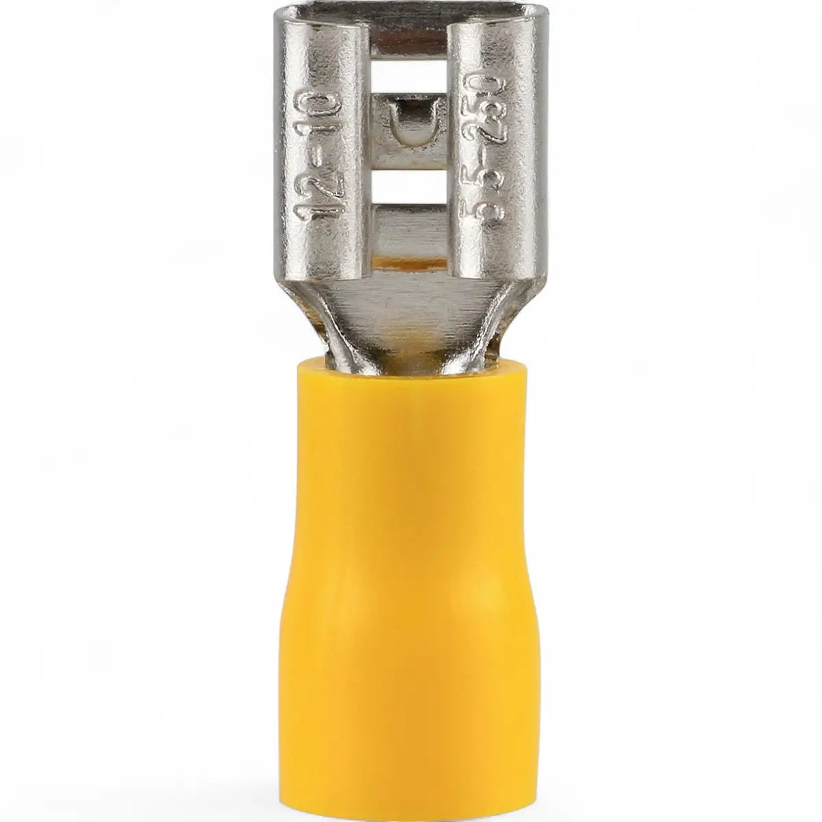 Pre-Insulated Female Disconnect Terminal - Yellow (8-Pack)