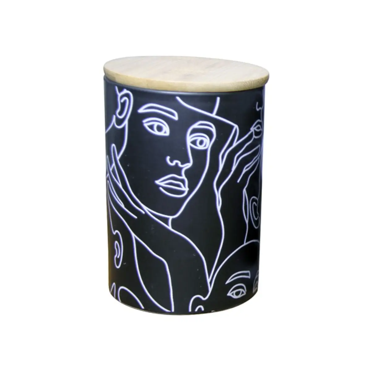 Ceramic kitchen canister set