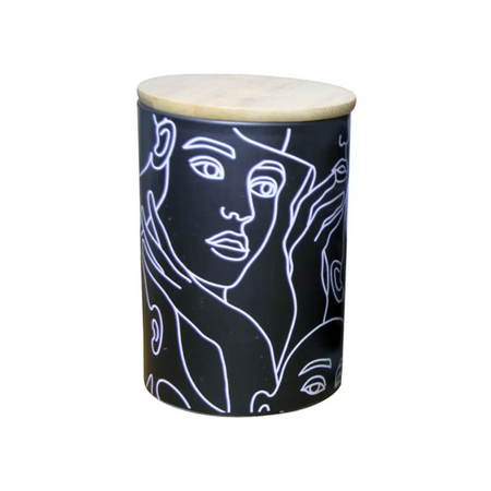 Ceramic kitchen canister set