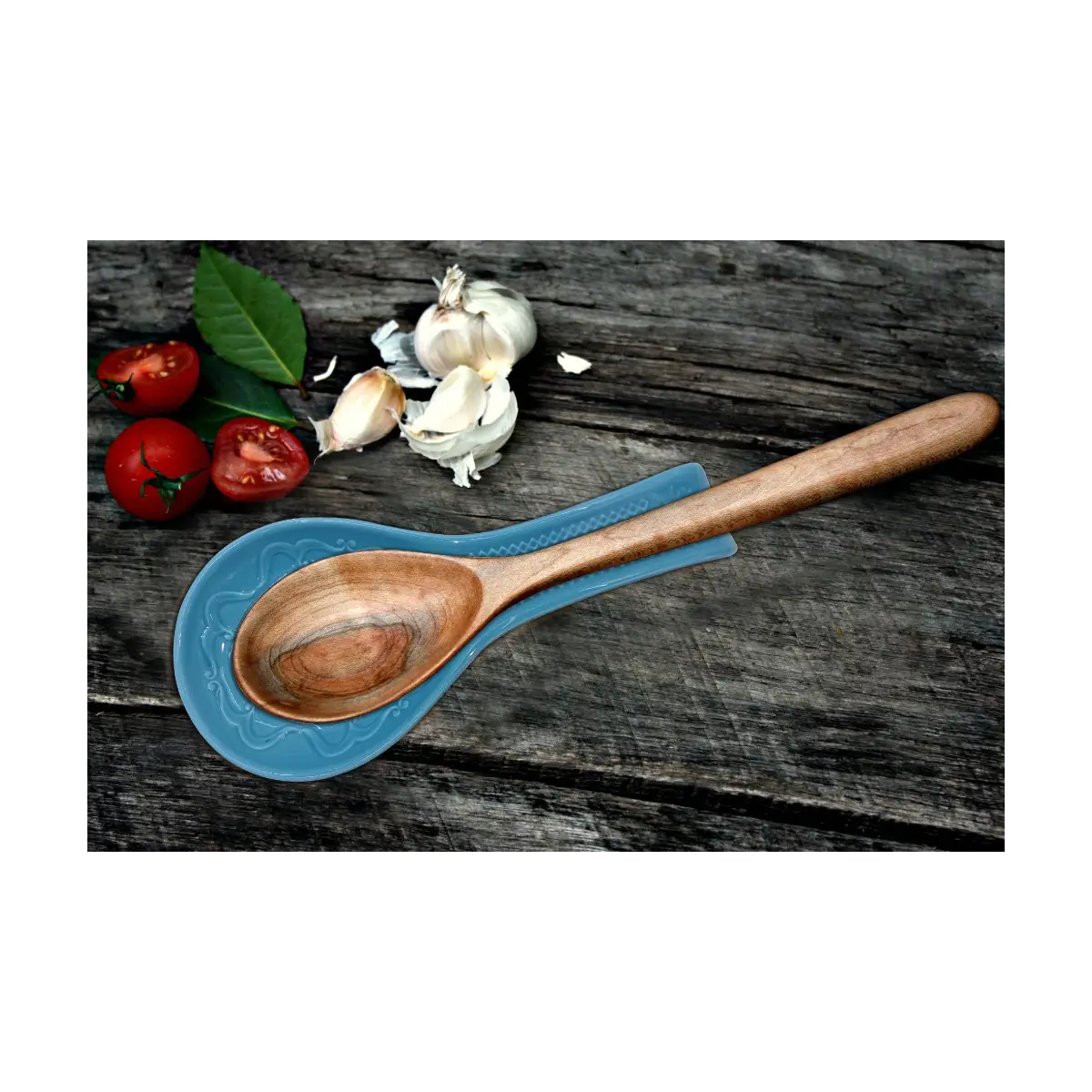 Ceramic spoon rest holder