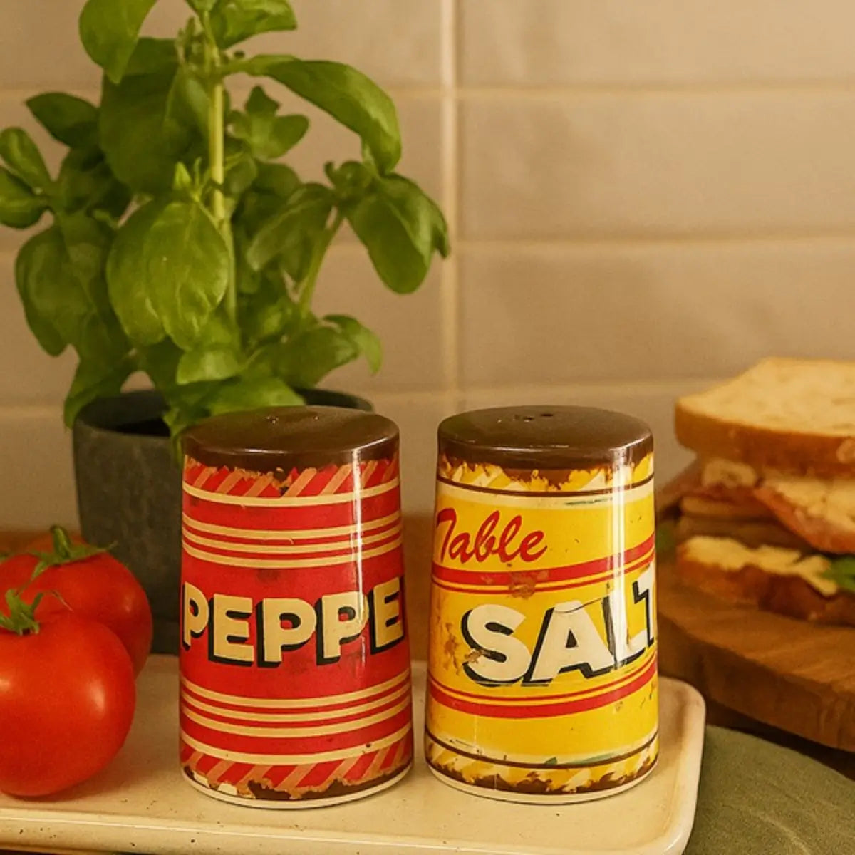 Ceramic salt pepper shakers