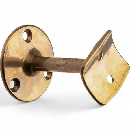 Brass Straight Hand Rail Bracket (Single)