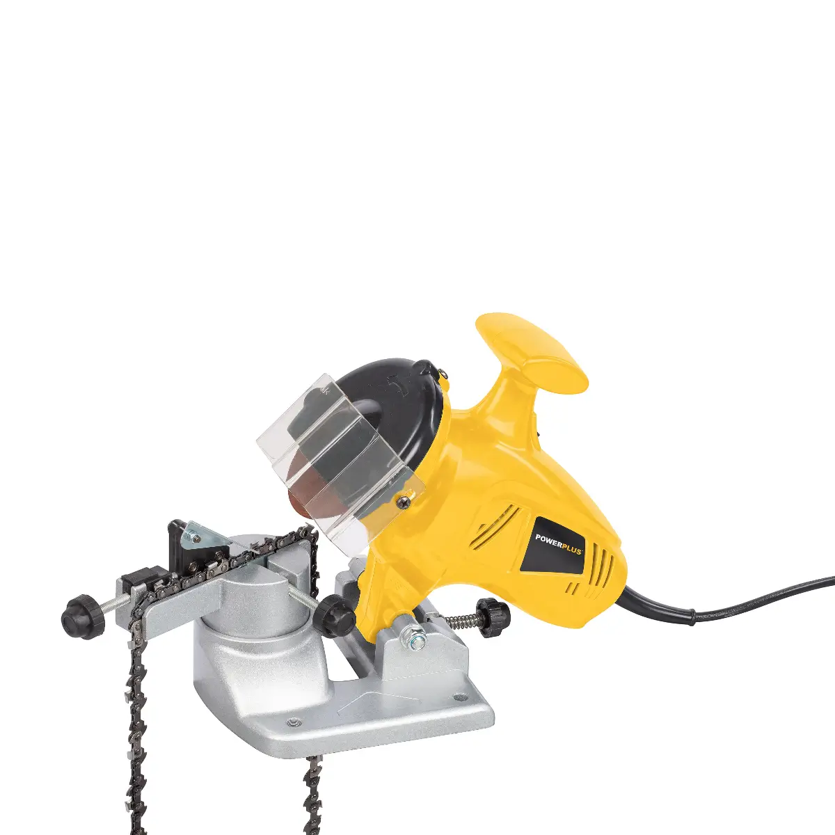 Electric chainsaw chain sharpener
