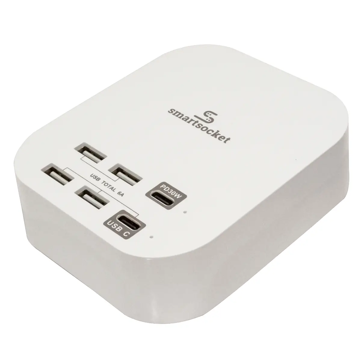 Compact USB power hub