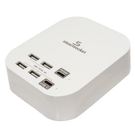 Compact USB power hub
