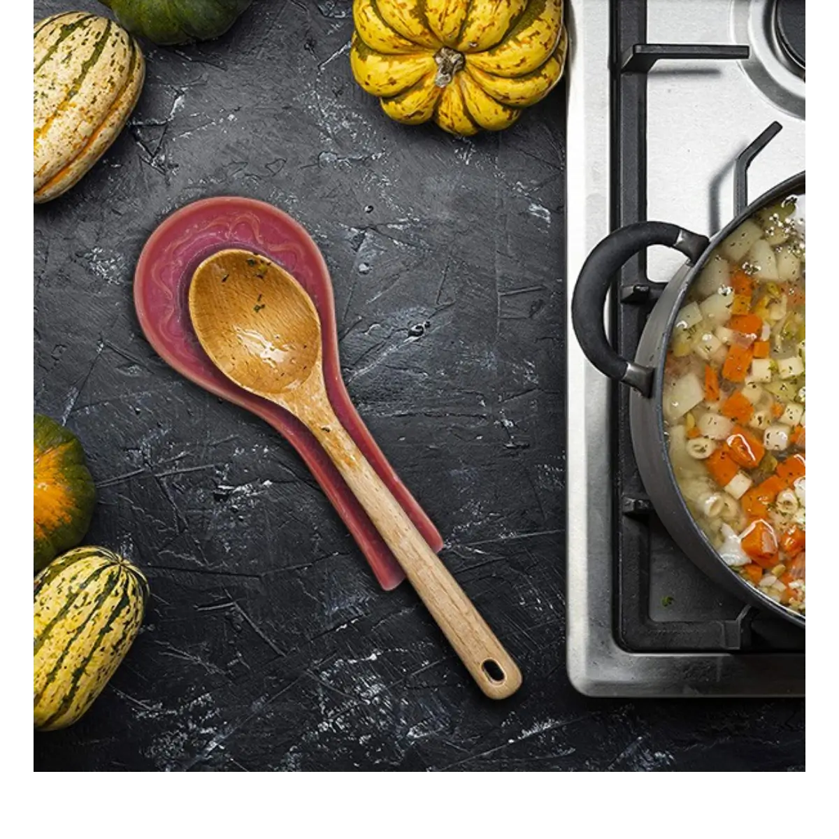 Ceramic spoon rest dish