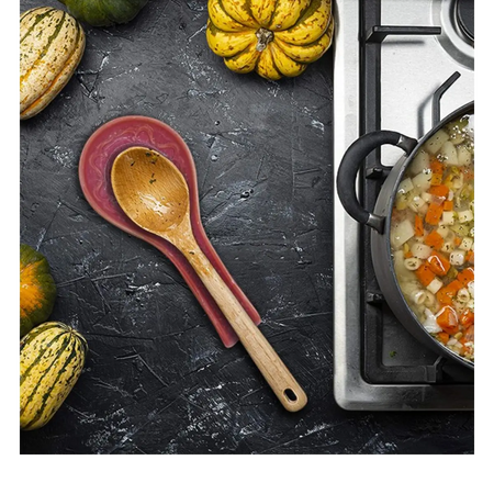 Ceramic spoon rest dish