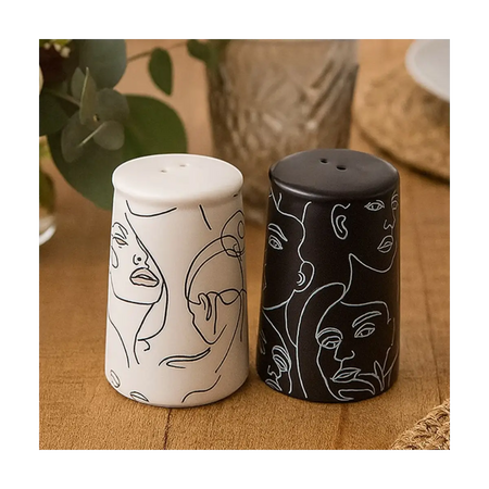 Ceramic salt and pepper shakers