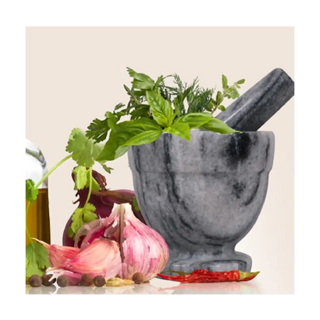 Stone mortar and pestle