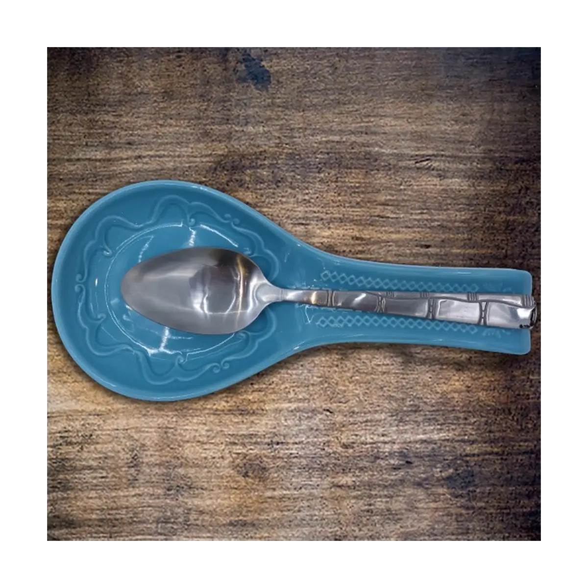 Ceramic spoon rest tray