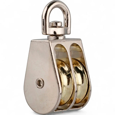Nickel Plated Double Swivel Pulley - 25mm (Single)