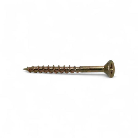 Yellow Passivated Chipboard Screw (400-Pack)