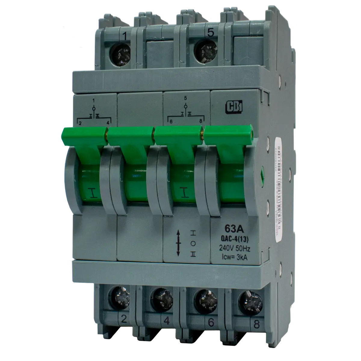 CBI switch 63A rating