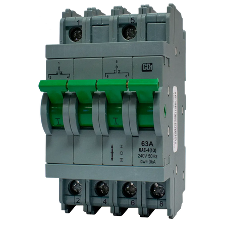 CBI switch 63A rating