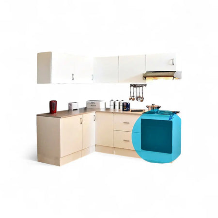 Modular Standard 600mm Appliance Base Cabinet - White